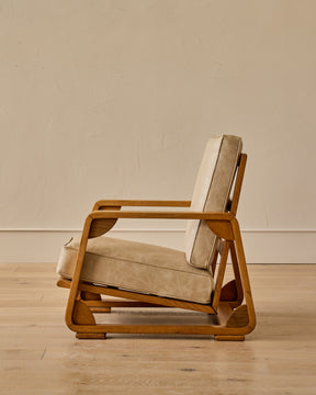 Shopmade Lounge Chair in Au Lait Leather