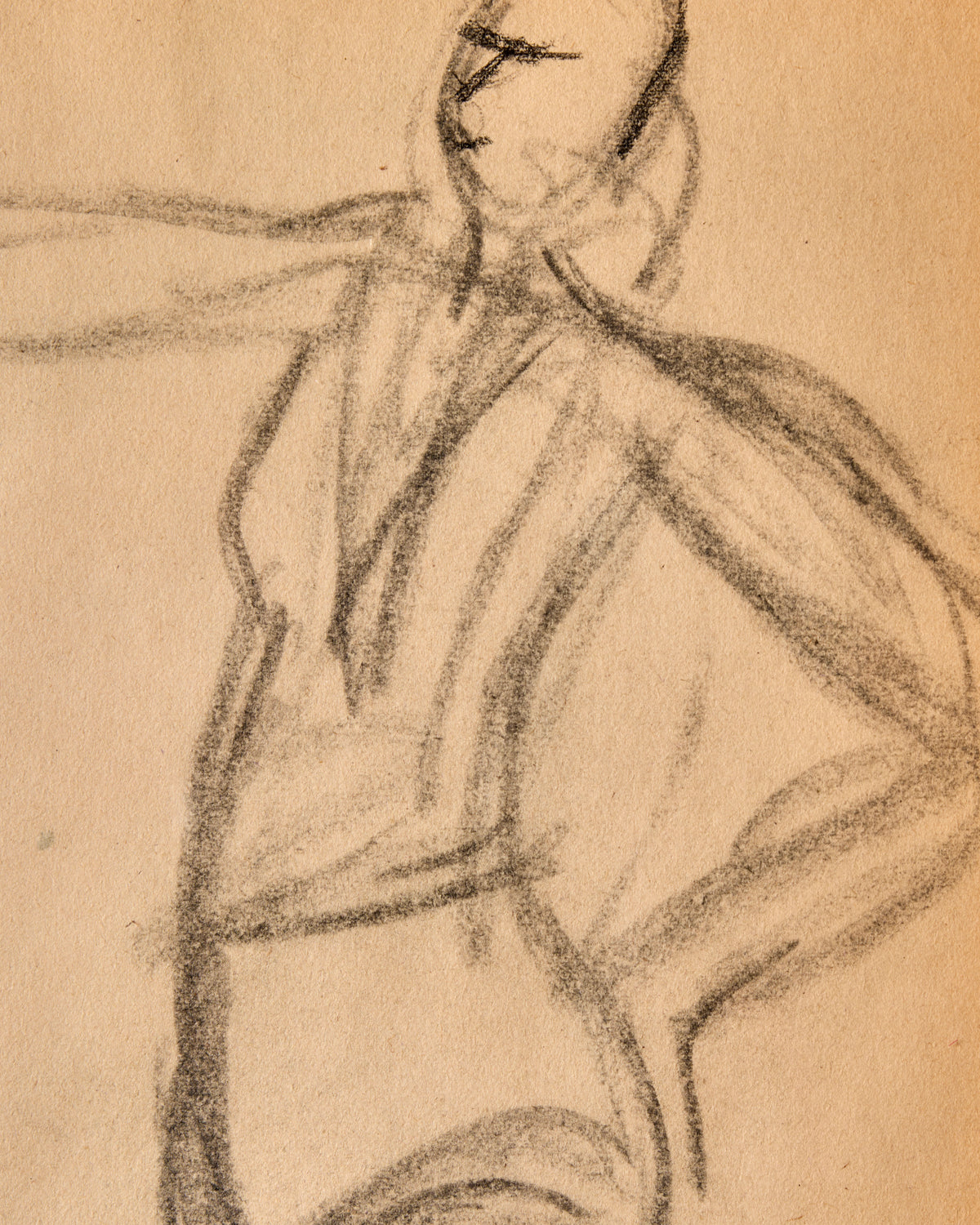 Charcoal Figure Study - Arching
