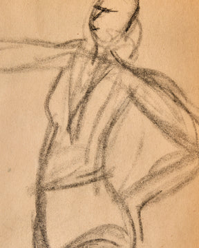 Charcoal Figure Study - Arching