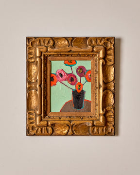 Orange & Pink Zinneas