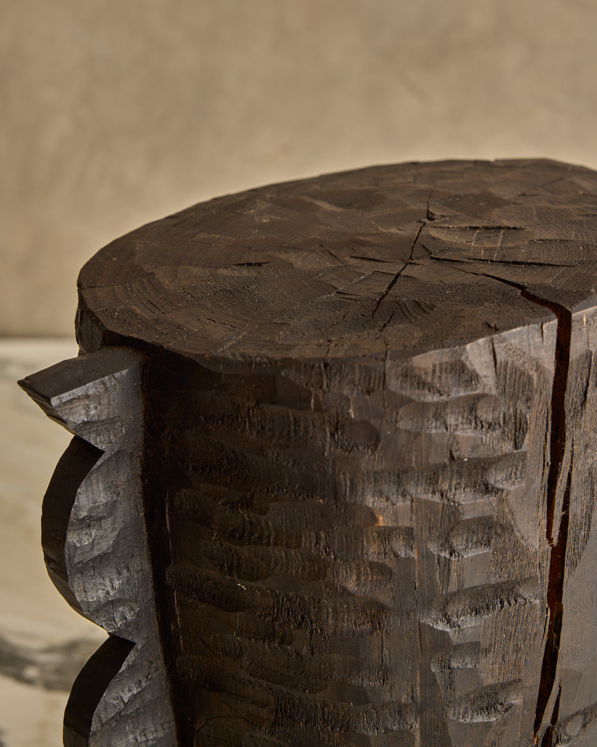 Ebonized Wood Sculpture