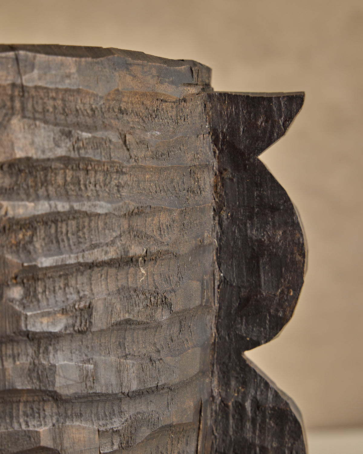 Ebonized Wood Sculpture