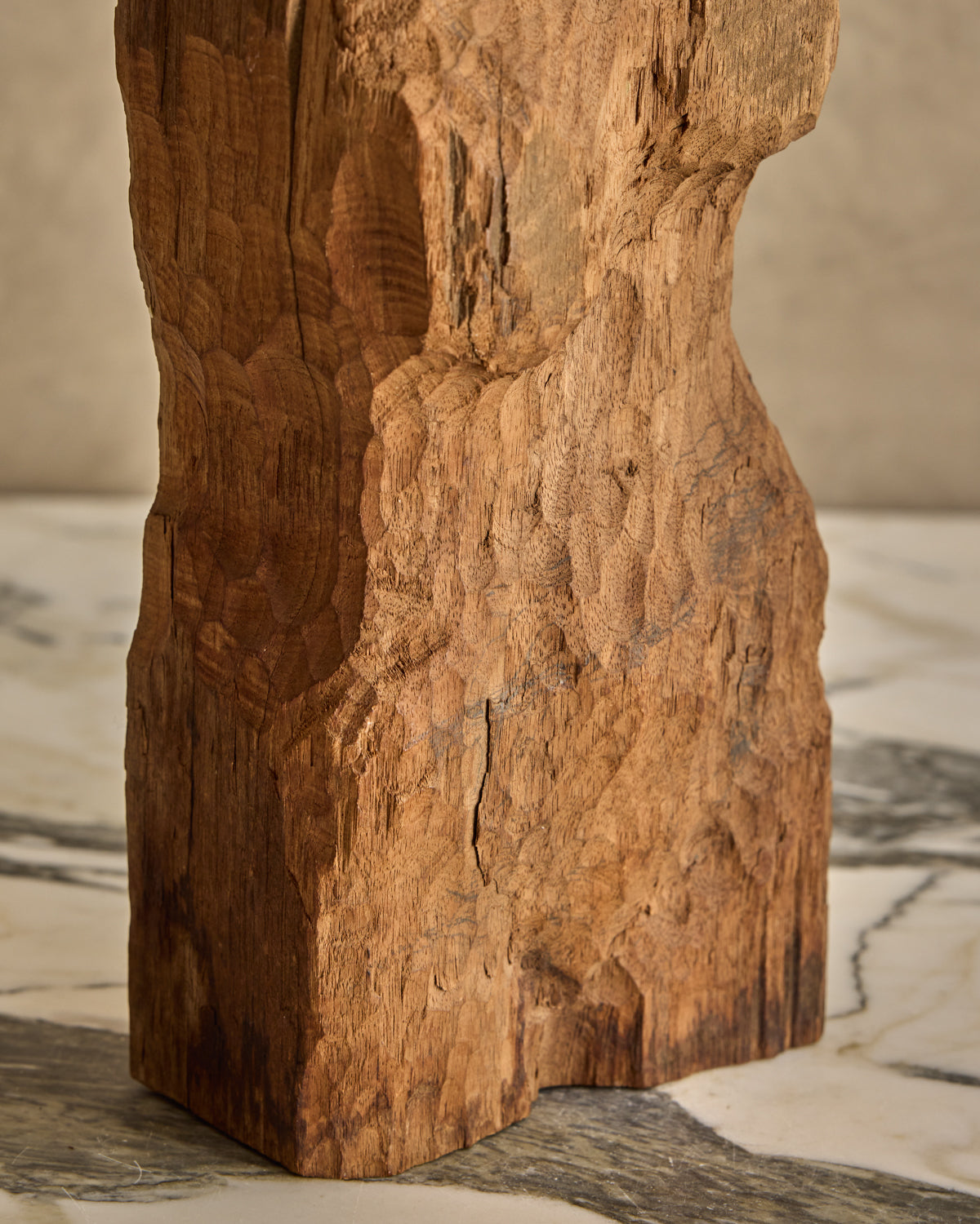 Wooden Torso Sculpture