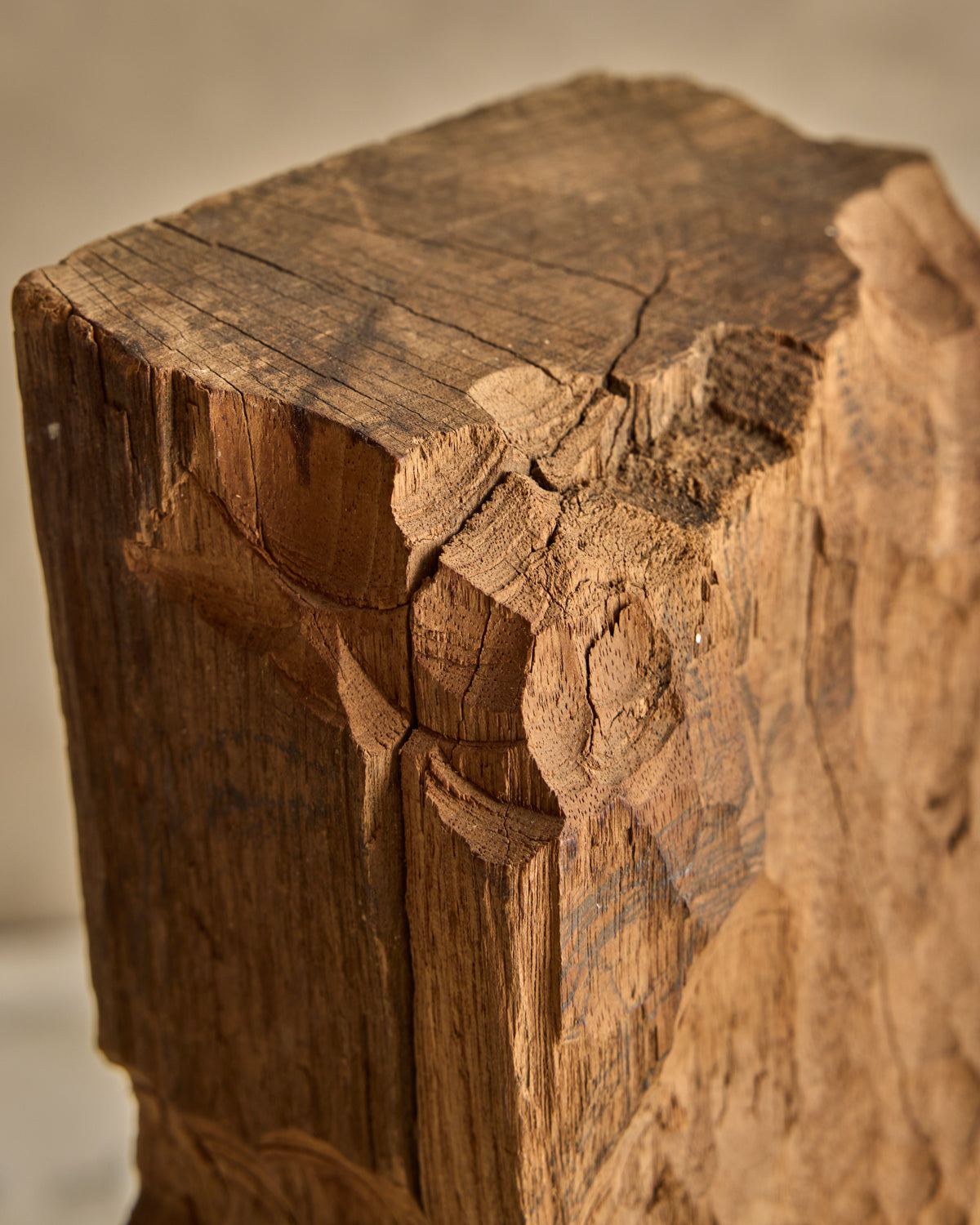 Wooden Torso Sculpture