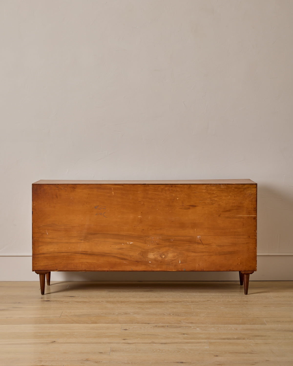 Mid-Century Fluted Walnut Sideboard