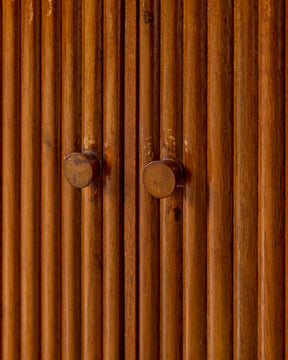 Mid-Century Fluted Walnut Sideboard