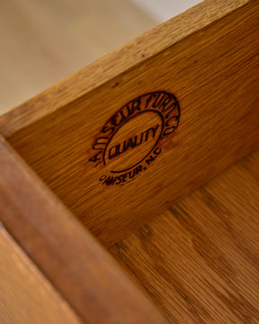 Mid-Century Fluted Walnut Sideboard