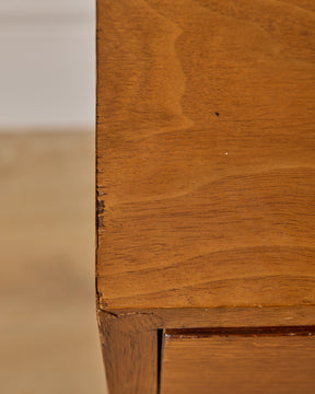 Mid-Century Fluted Walnut Sideboard