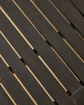Wooden Slat Bench