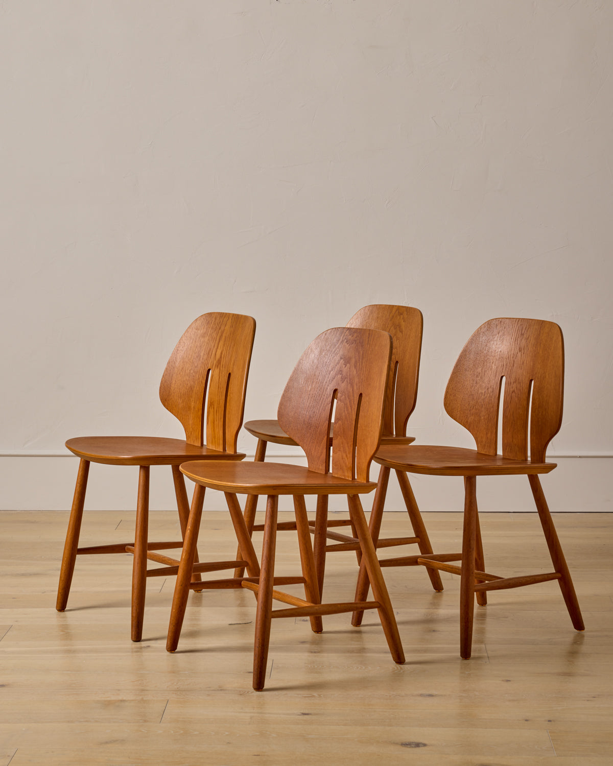 Oak Dining Chairs by Ejvind A. Johansson - Set of 4