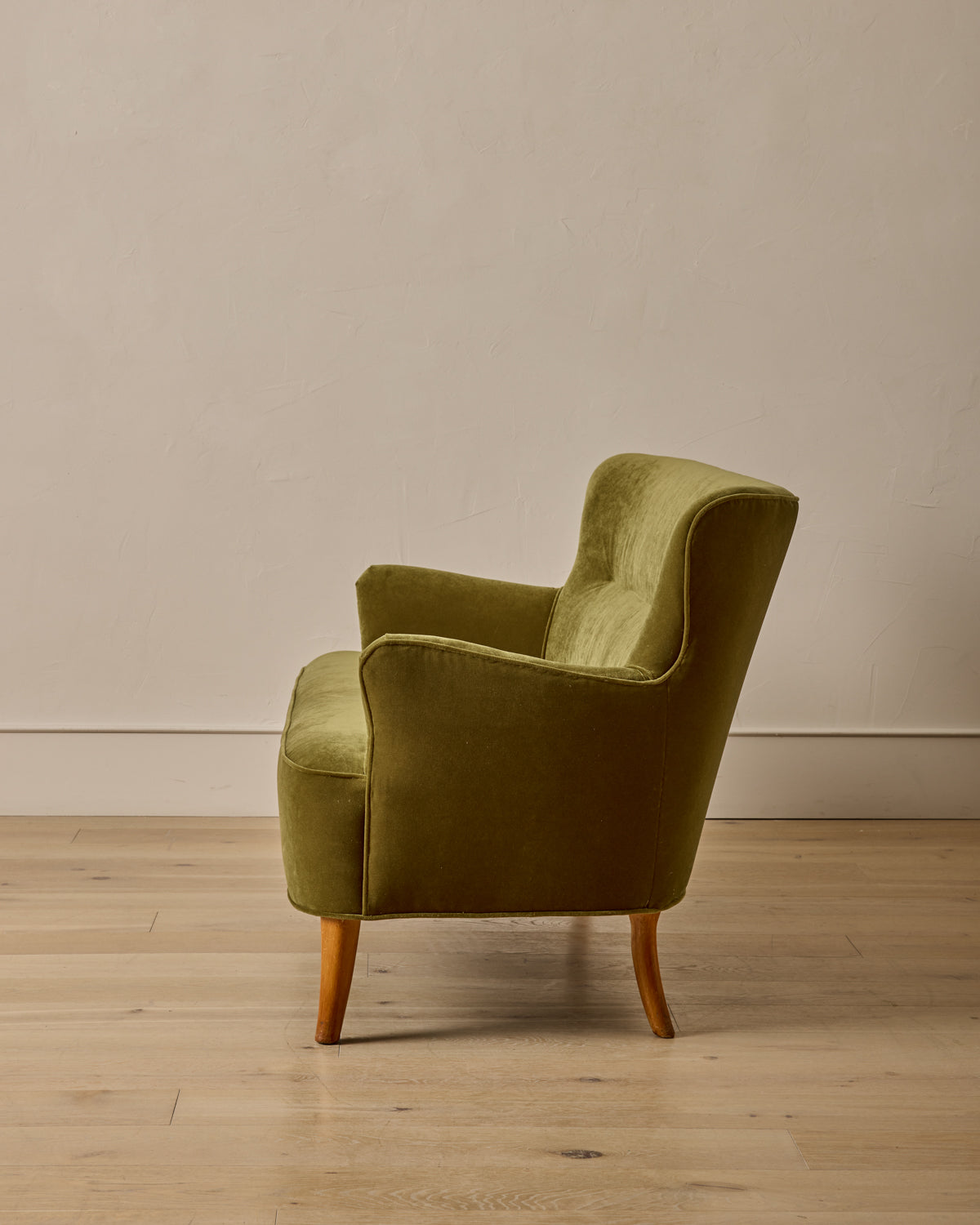 1950s Velvet Sofa by Theo Ruth