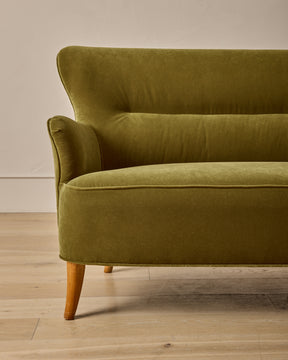 1950s Velvet Sofa by Theo Ruth