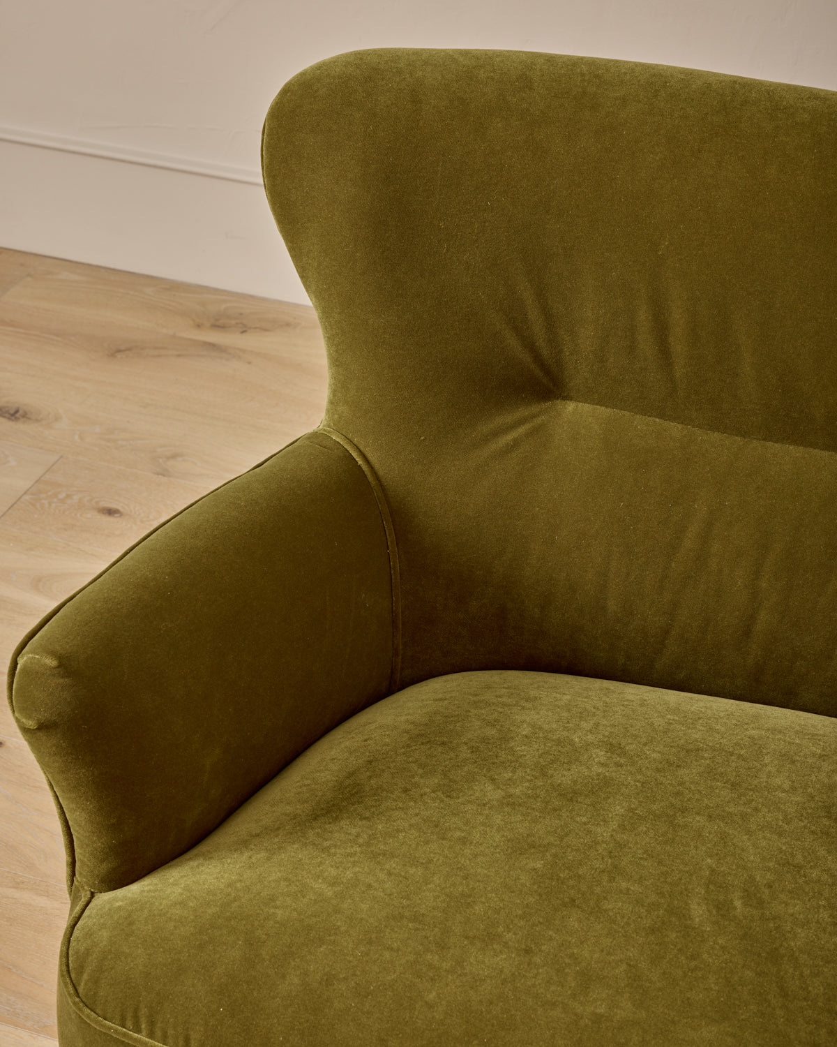 1950s Velvet Sofa by Theo Ruth