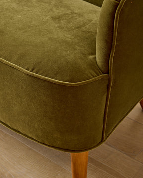 1950s Velvet Sofa by Theo Ruth