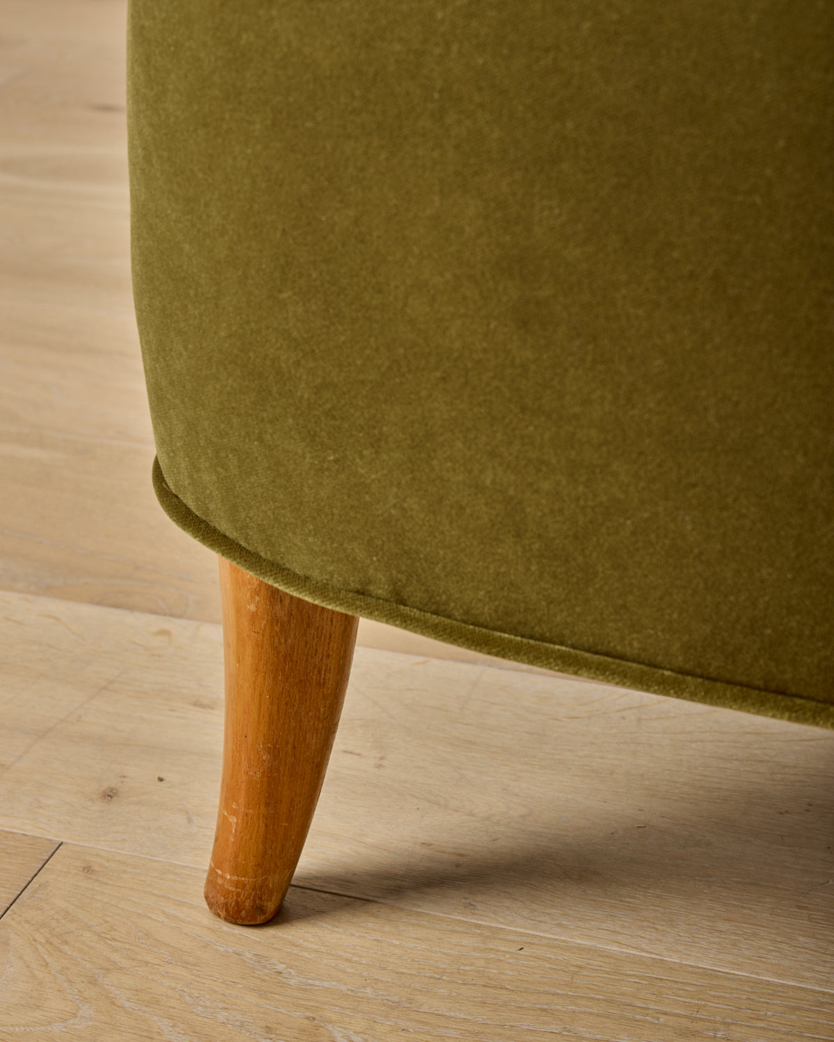 1950s Velvet Sofa by Theo Ruth