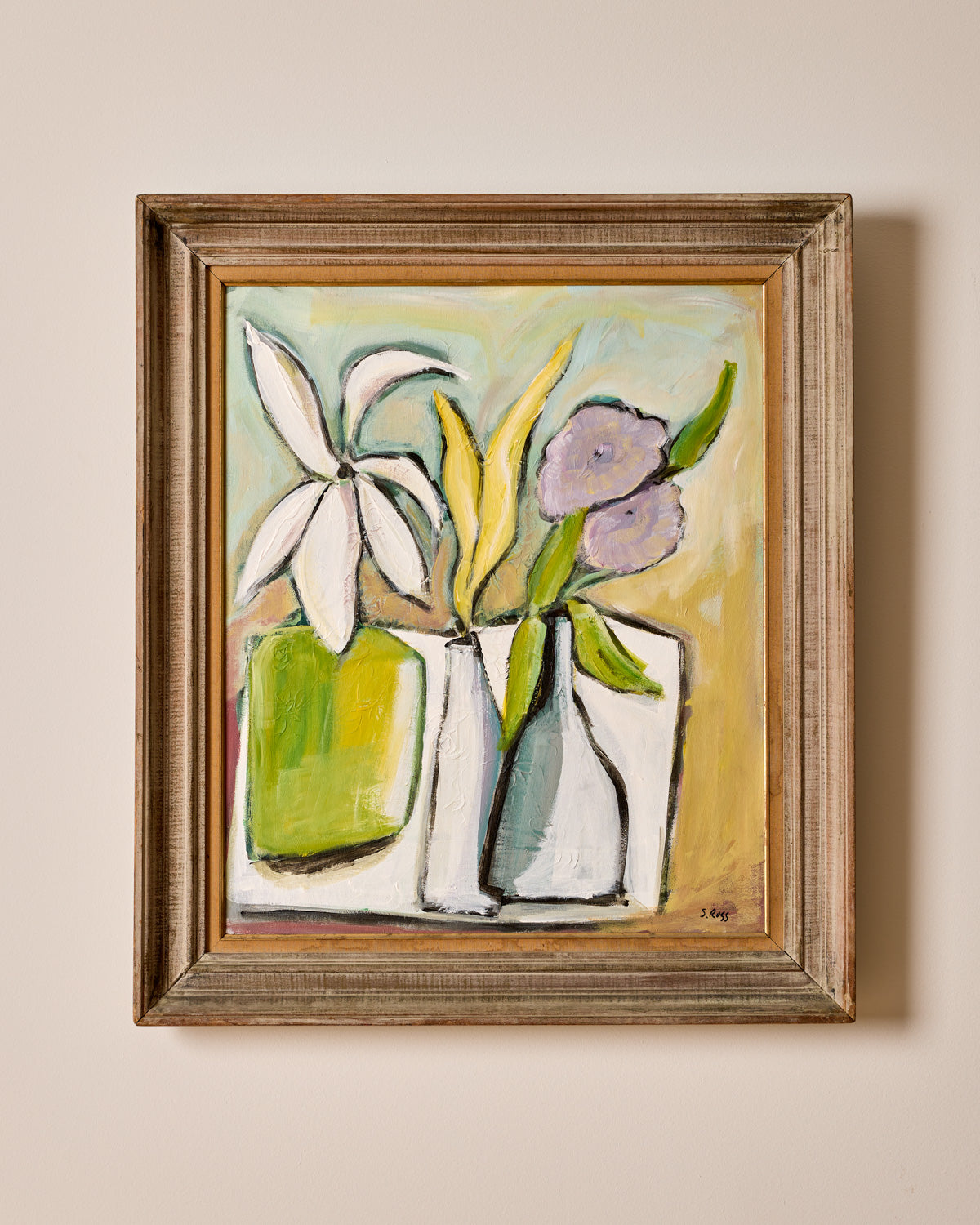 3 Vases on Table
