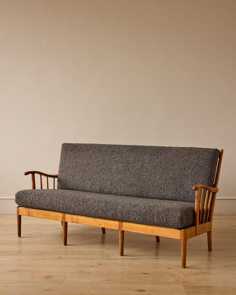 1940s Danish Elmwood Sofa Bench