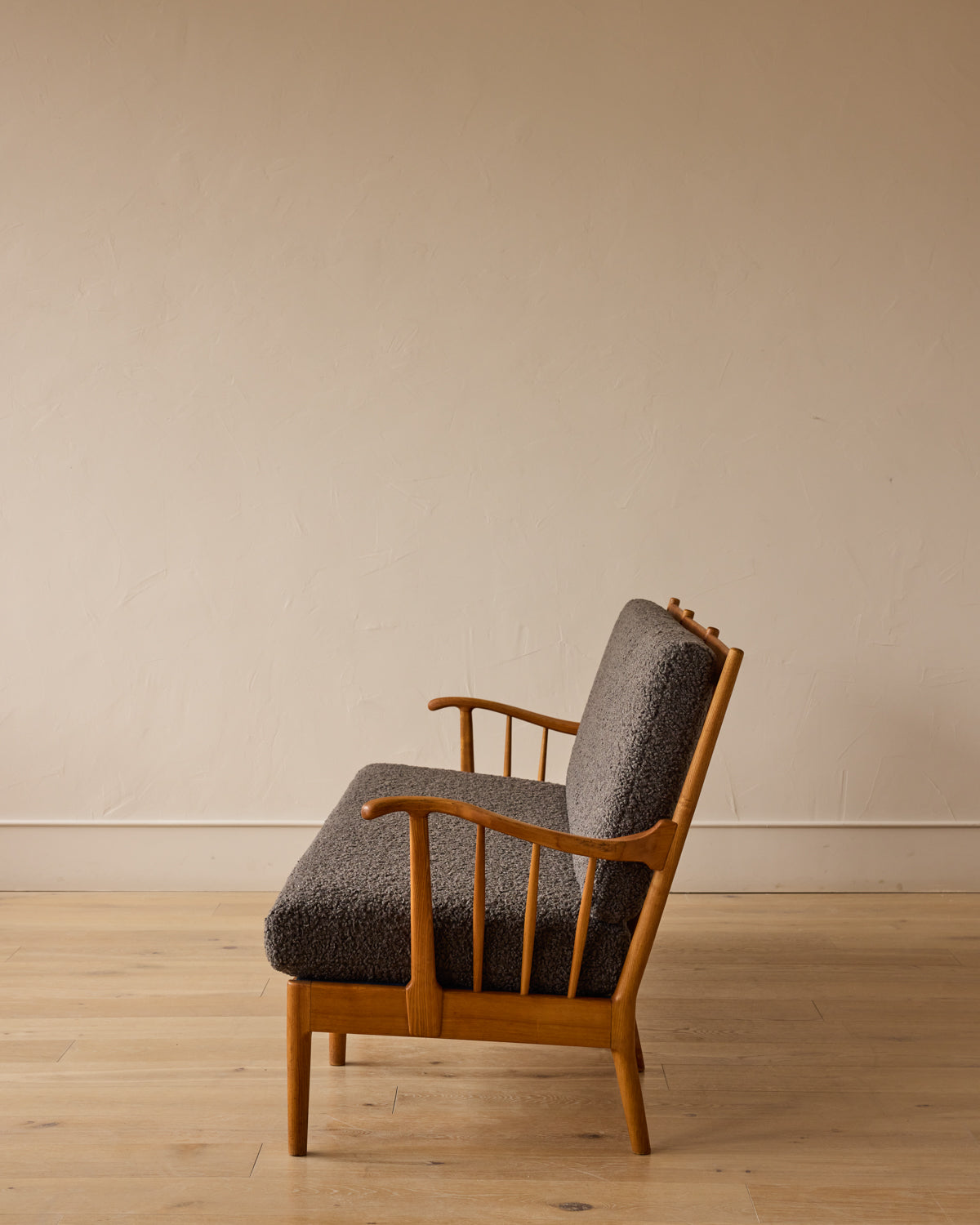1940s Danish Elmwood Sofa Bench