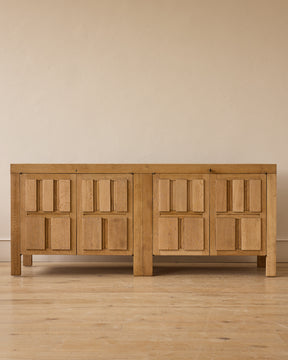 Brutalist Oak Sideboard by De Coene
