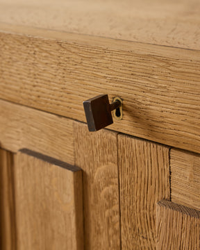 Brutalist Oak Sideboard by De Coene