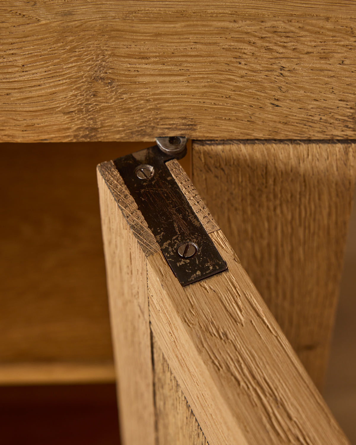 Brutalist Oak Sideboard by De Coene