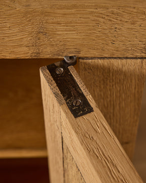 Brutalist Oak Sideboard by De Coene