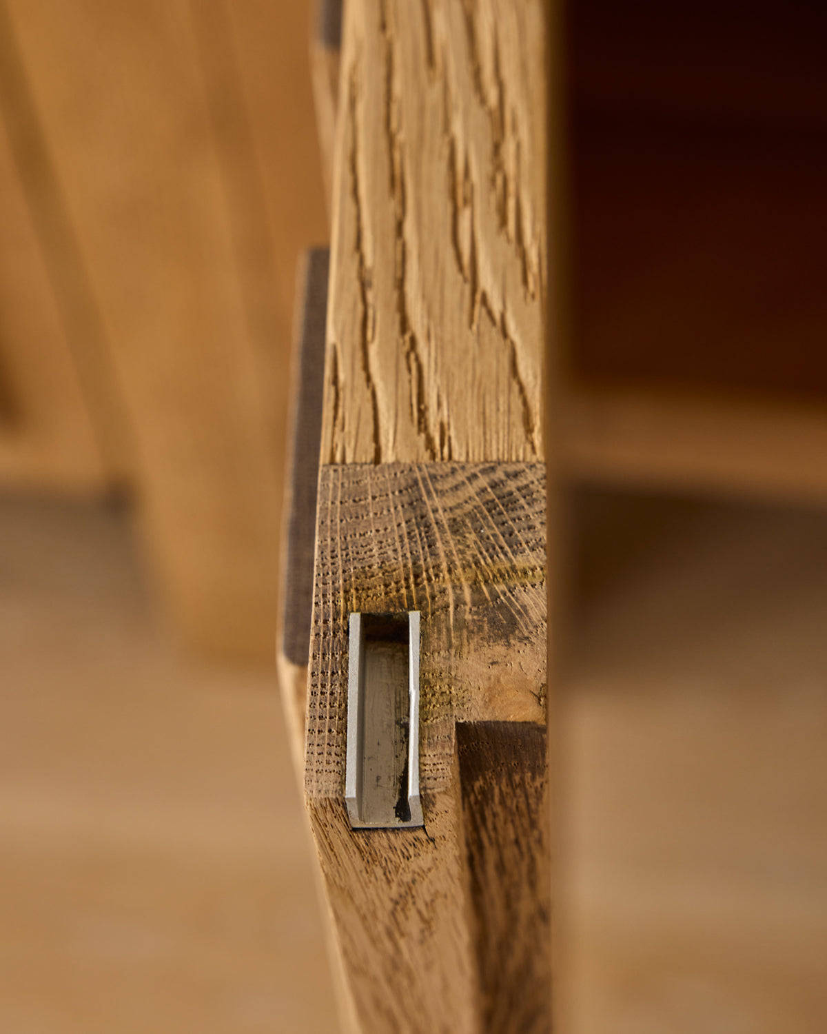 Brutalist Oak Sideboard by De Coene
