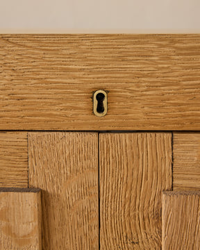 Brutalist Oak Sideboard by De Coene