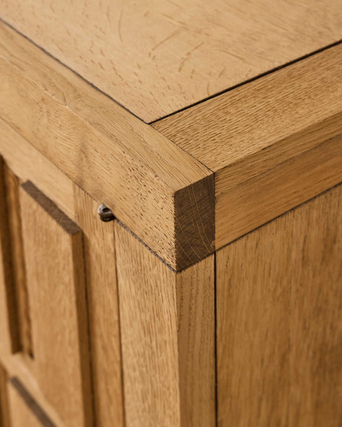 Brutalist Oak Sideboard by De Coene