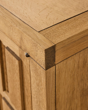 Brutalist Oak Sideboard by De Coene