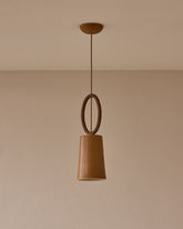 Layla Ceramic Pendant - Chestnut