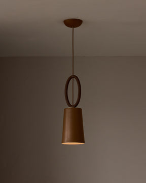 Layla Ceramic Pendant - Chestnut