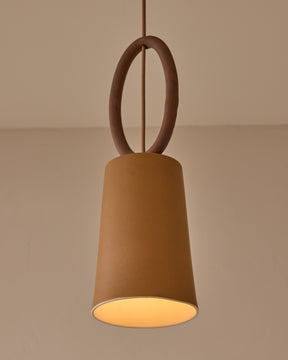 Layla Ceramic Pendant - Chestnut