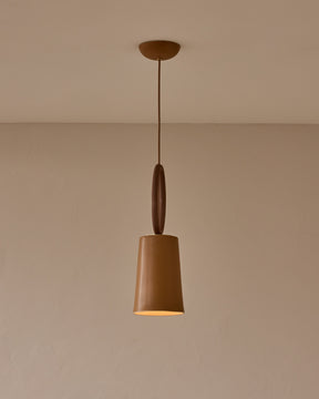 Layla Ceramic Pendant - Chestnut