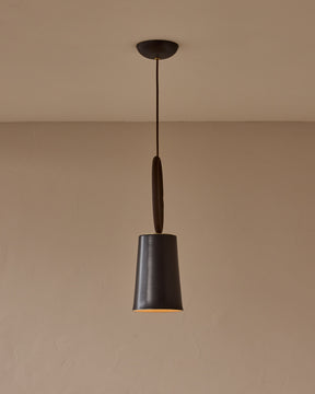 Layla Ceramic Pendant - Ebony