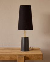 Layla Ceramic Table Lamp - Ebony