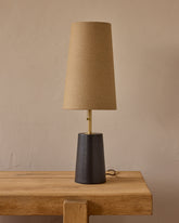 Layla Ceramic Table Lamp - Ebony