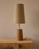 Layla Ceramic Table Lamp - Chestnut