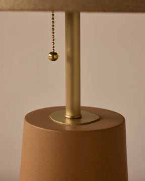 Layla Ceramic Table Lamp - Chestnut