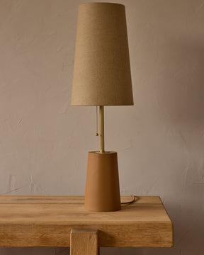 Layla Ceramic Table Lamp - Chestnut