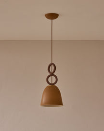 Mira Ceramic Pendant - Chestnut