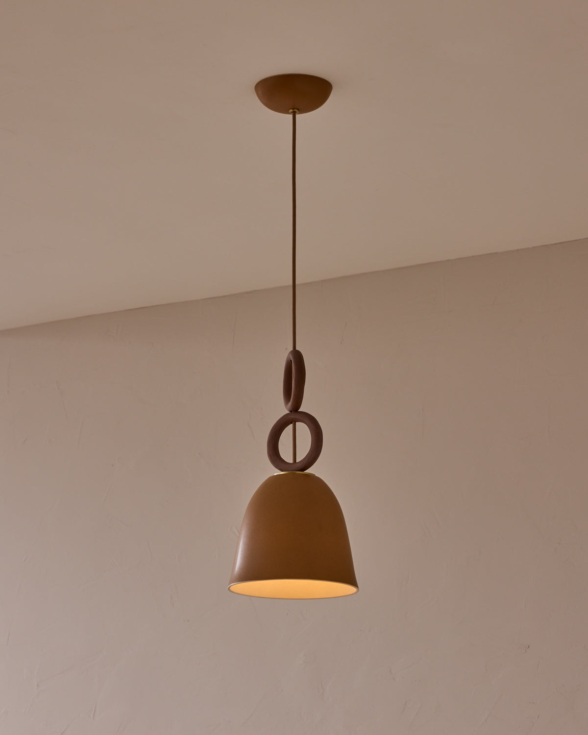 Mira Ceramic Pendant - Chestnut