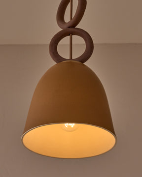 Mira Ceramic Pendant - Chestnut