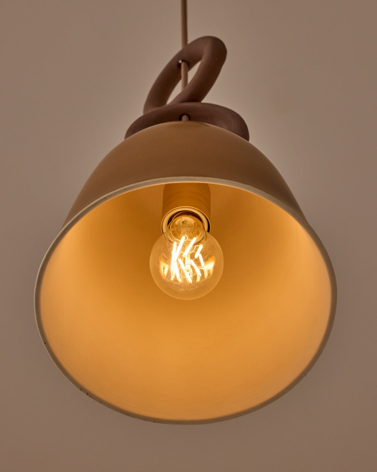 Mira Ceramic Pendant - Chestnut