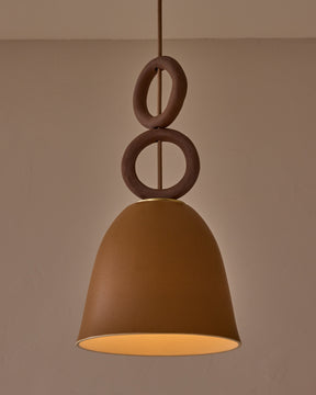 Mira Ceramic Pendant - Chestnut