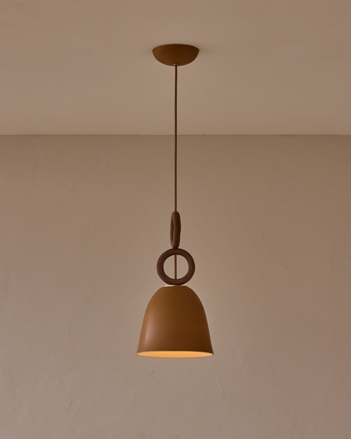 Mira Ceramic Pendant - Chestnut