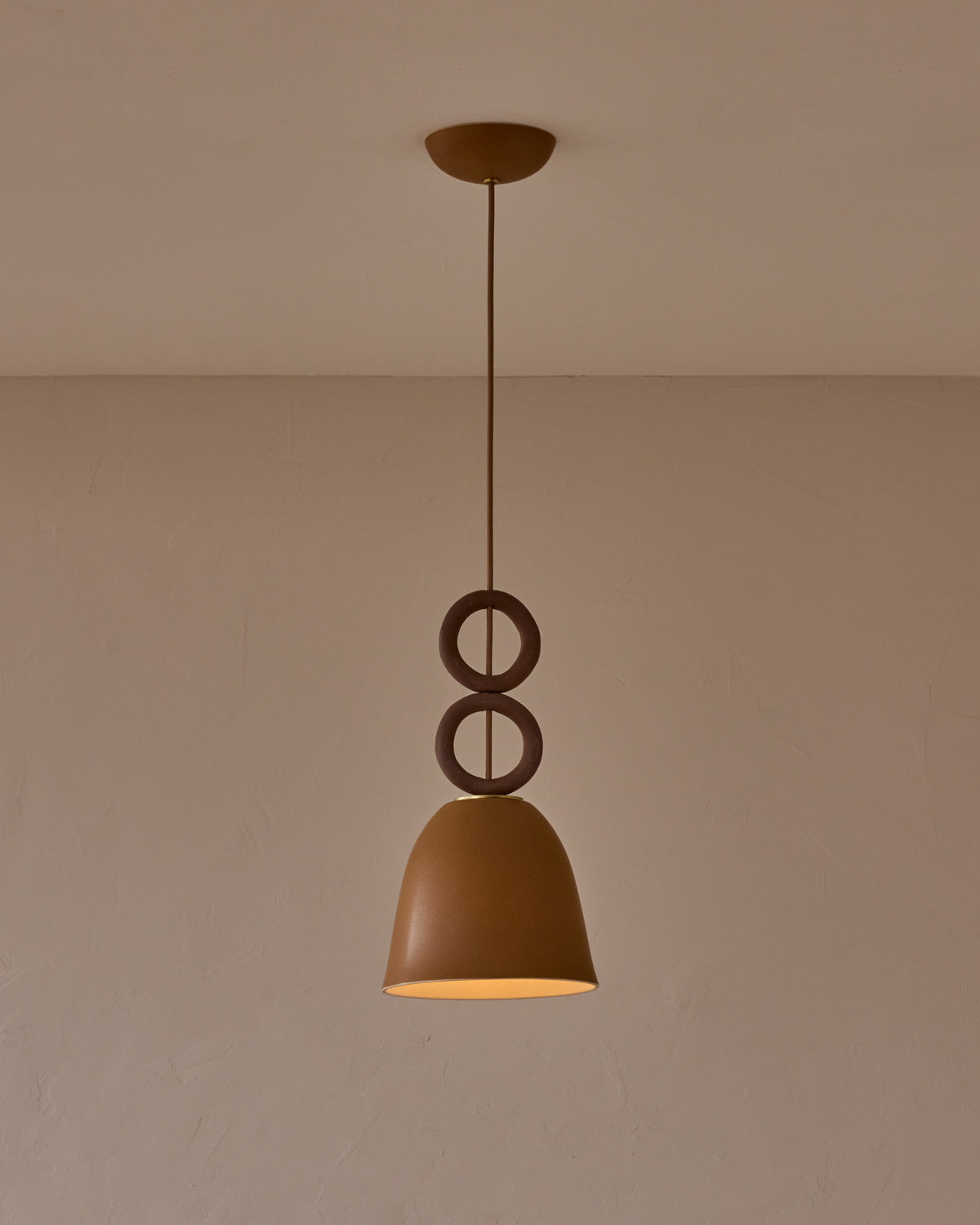 Mira Ceramic Pendant - Chestnut