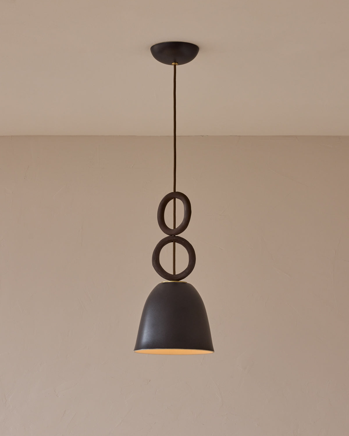 Mira Ceramic Pendant - Ebony