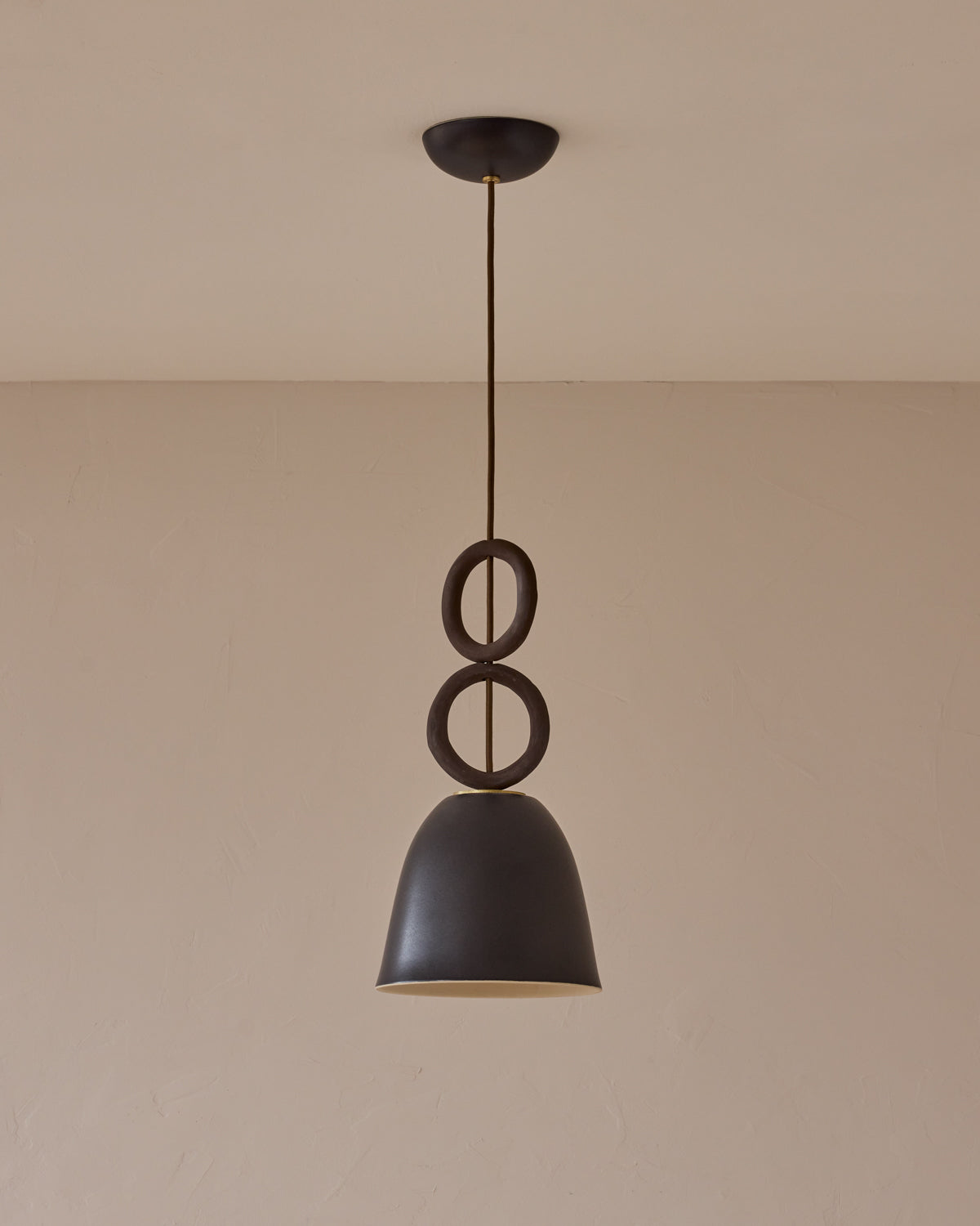 Mira Ceramic Pendant - Ebony