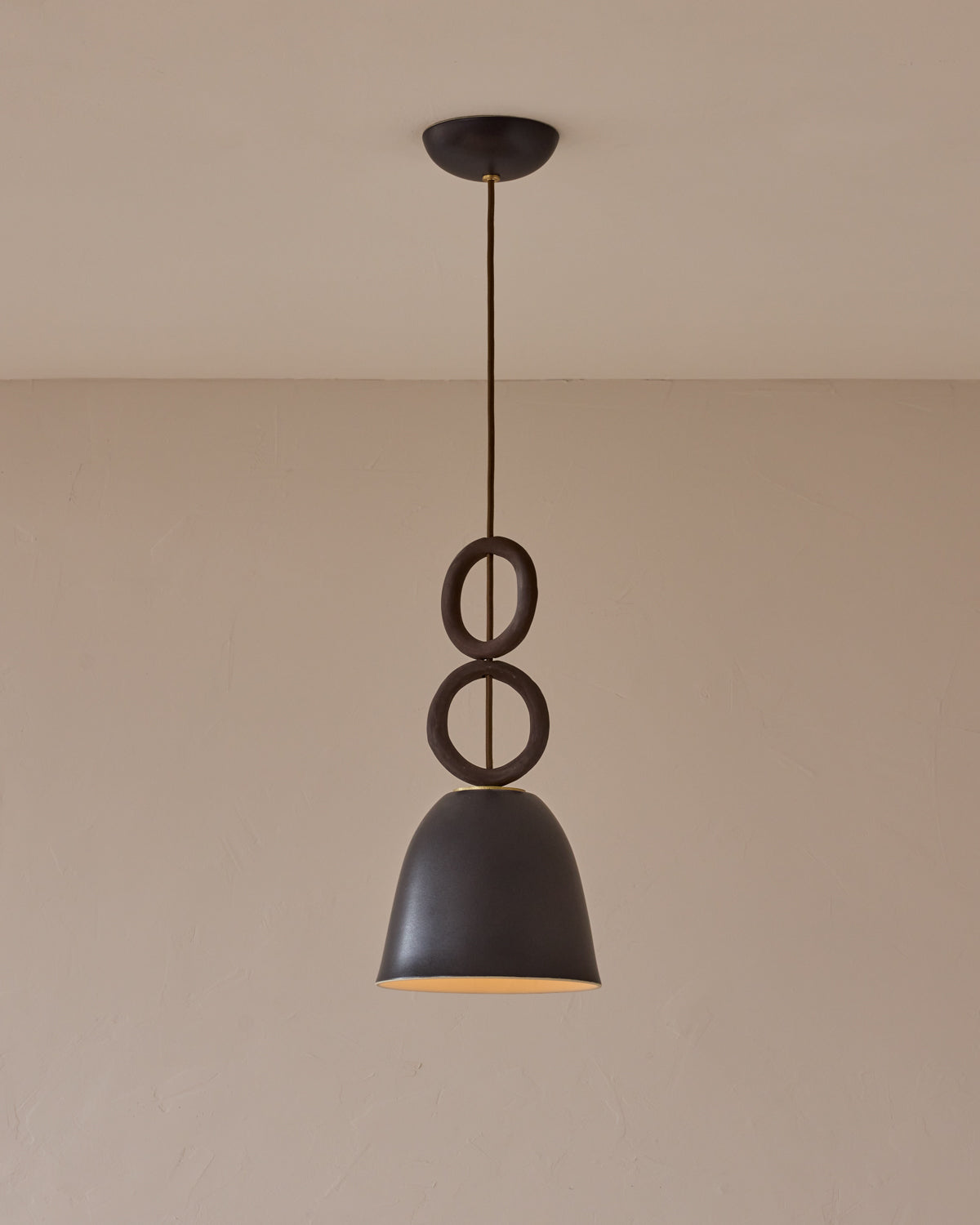 Mira Ceramic Pendant - Ebony